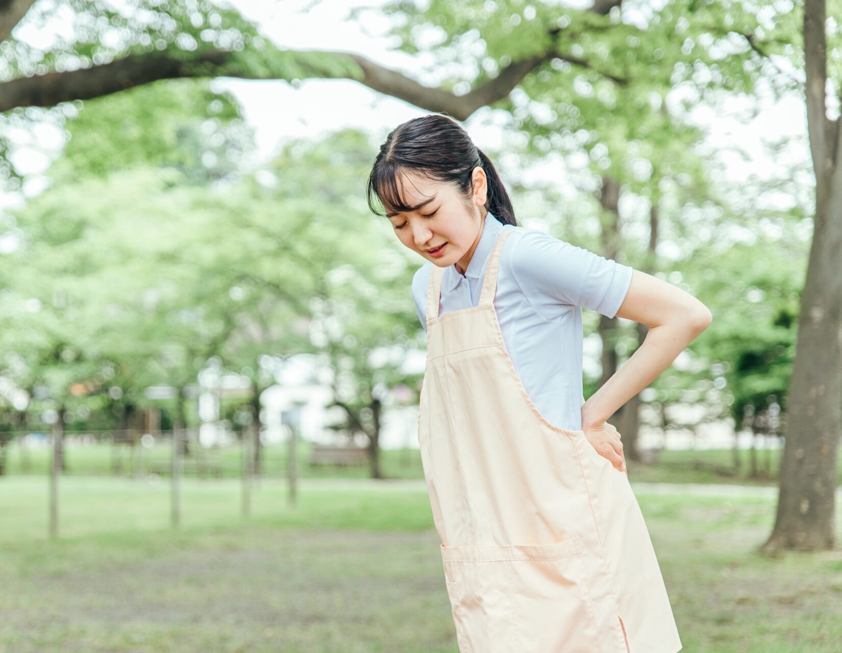 腰のヘルニア（腰椎椎間板ヘルニア）の施術イメージ